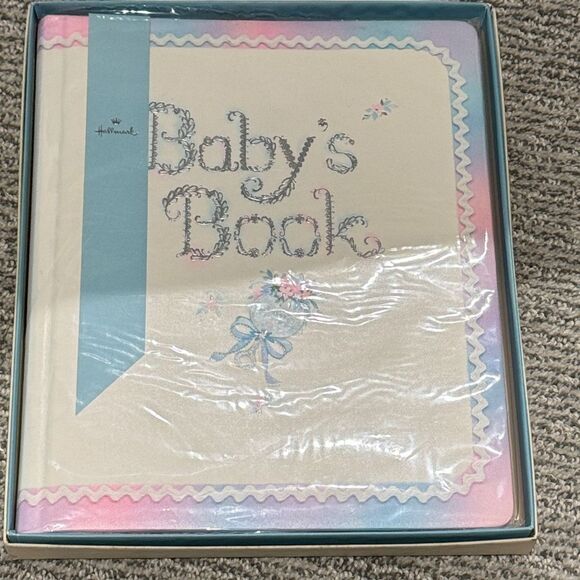 Hallmark Baby's Book with Blue and Pink Accents - Picture 1 of 8